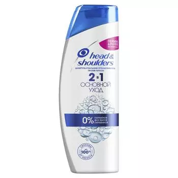 Шампунь для волос H&S Основной уход 2 в 1 против перхоти, 400 мл