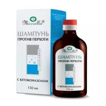 Шампунь для волос Mirrolla, 150 мл, от перхоти с кетоконазолом