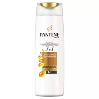 Шампунь для волос Pantene 3 в 1 (+бальзам+ополаскиватель) Интенсивное Dосстановление после перхоти, 360 мл