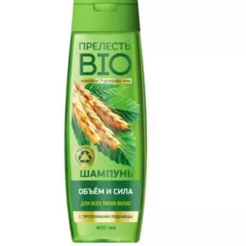 Шампунь для волос Прелесть Био Объем и Сила для всех типов волос, 400 мл