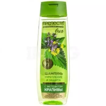 Шампунь для волос Прелесть Био Укрепление и Защита для всех типов, 400 мл