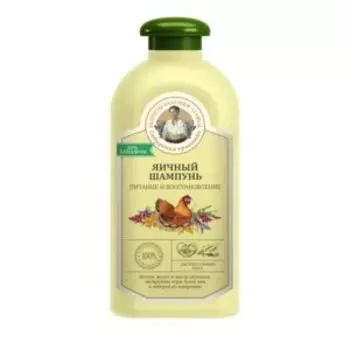 Шампунь для волос Рецепты Бабушки Агафьи Яичный, для сухих и ломких волос, 500 мл