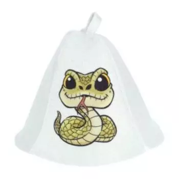 Шапка для бани Hot Pot Змейка, войлок