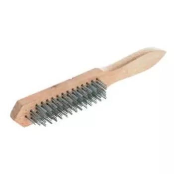 Щетка 5-рядная проволочная, стальная, деревянный корпус