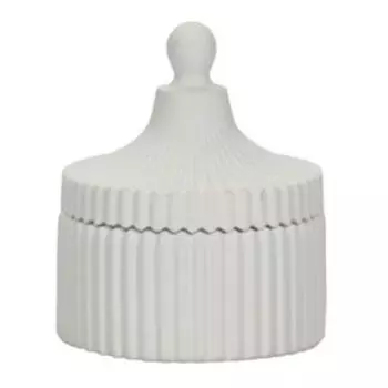 Шкатулка, 11х8 см, гипс, белый