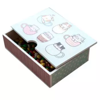 Шкатулка Котики, 22х15 см