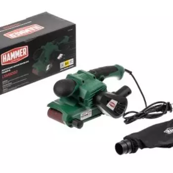 Шлифовальная машинка ленточная Hammer LSM900D, 900 Вт, 290 м/мин, лента 457x75 мм