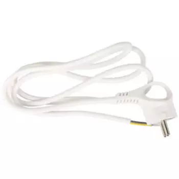 Шнур сетевой с вилкой ЭРА, с заземлением, 1.5 м, ПВС 3x0,75 мм2, белый