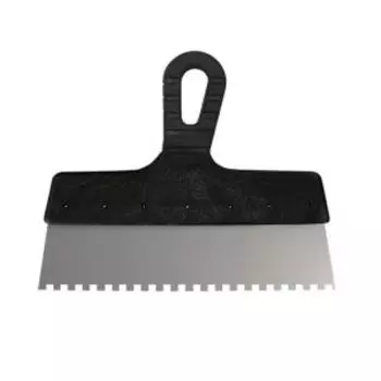 Шпатель фасадный Интек, 250 мм, зуб 6х6 мм, нержавеющая сталь