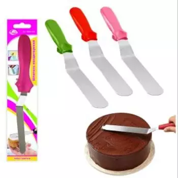 Шпатель кондитерский Мультидом, нерж. сталь /пластик, в ассортименте