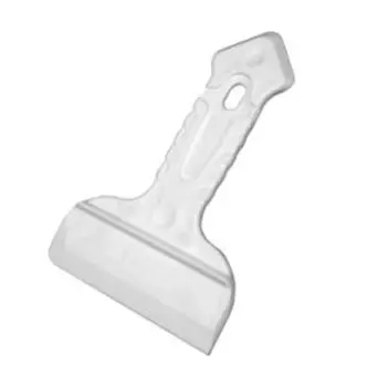 Шпатель резиновый двусторонний Decor White Edition для затирки швов, силиконов и герметиков, 100 мм