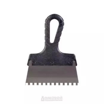 Шпатель зубчатый с антикоррозийным покрытием, 15 см, 6х6 мм