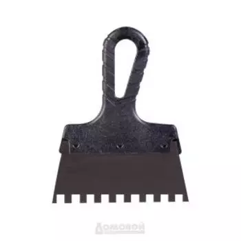 Шпатель зубчатый с антикоррозийным покрытием, 15 см, 8х8 мм