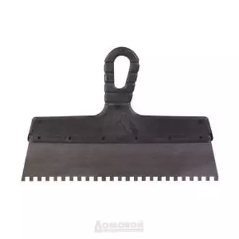 Шпатель зубчатый с антикоррозийным покрытием, 30 см, 6х6 мм