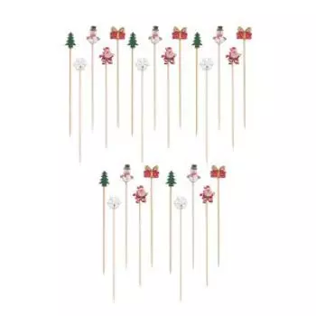 шпажки д/канапе APOLLO Teatro 25 шт., с фигурками, бамбук