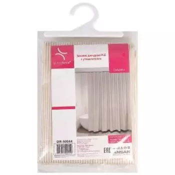 Штора для ванной Caramel с утяжелителем, 180х180 см, PLE, бежевый