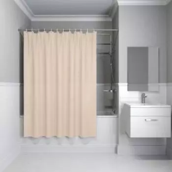 Штора для ванной Iddis, 200x180 см, PE, бежевый