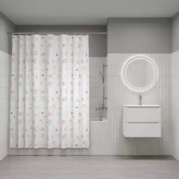 Штора для ванной Iddis BF01P18i11, 200x180 см, полиэстер