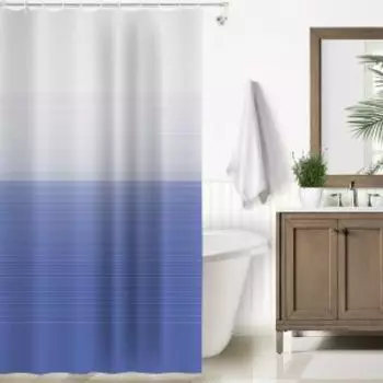 Штора для ванной комнаты Градиент, 178х180 см, полиэстер