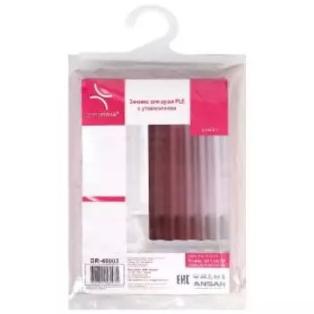 Штора для ванной Sharm с утяжелителем, 180х200 см, PLE, фиолетовый