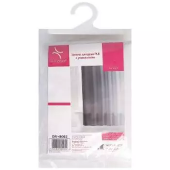 Штора для ванной Sharm с утяжелителем, 180х200 см, PLE, серый