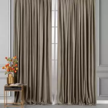 Штора на ленте Daily by T Вилен, 200х270 см, полиэстер, коричневый