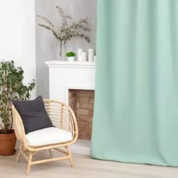 Штора портьерная Этель Структурна, 270х300 см, полиэстер, зеленый