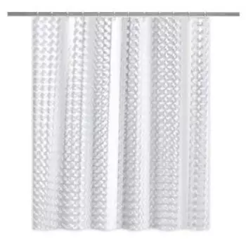 Шторка для ванной 3D,180x180 см, прозрачная, PEVA