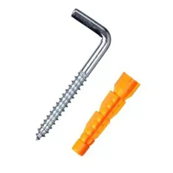 Шуруп-костыль с дюбелем TECH-KREP, 5х65 мм, 8х51 мм, 2 шт