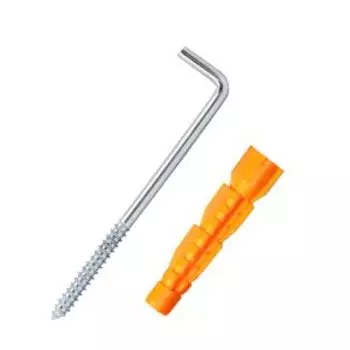 Шуруп-костыль с дюбелем TECH-KREP, 6х75 мм, 10х61 мм, 2 шт