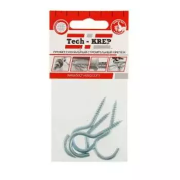Шуруп-полукольцо TECH-KREP, 4х30 мм, 4 шт