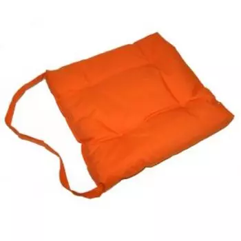 сиденье для стула, размер: 40х40 см, оранжевый, 35%хлопок,65%пэ