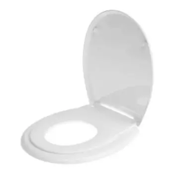 Сиденье жесткое для унитаза Океан Lux с детской накладкой, белый