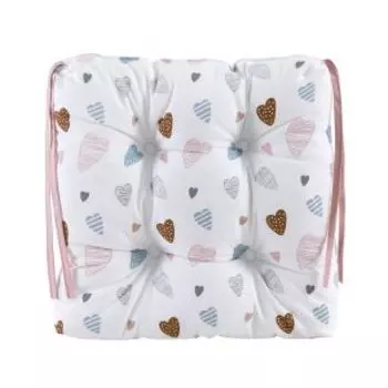 Сидушка FeelingsShop С любовью, 45х45 см, рогожка, хлопок 200г/м2