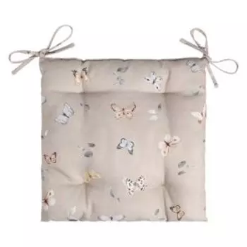 Сидушка Этель Butterflies, 42х42 см, рогожка 186г/м2