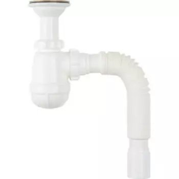 Сифон большой с удлинённой горловиной 1 1/2х40 и гибкой трубой