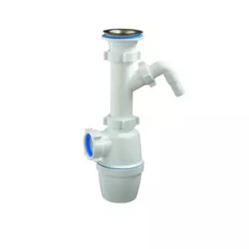 Сифон бутылочный 11/2"х40 мм, с одним отводом