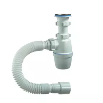 Сифон бутылочный 11/2 х 40 с гибкой трубой