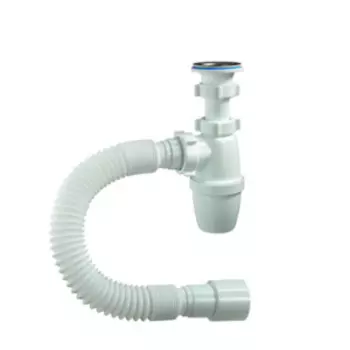 Сифон бутылочный 1.1/4x40 с гибкой трубой