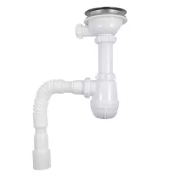 Сифон для мойки 3 1/2х40 с гибкой трубой