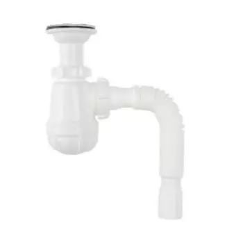 Сифон малый с выпуском 1 1/2х40 с гибкой трубой