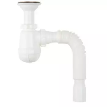 Сифон малый с выпуском 1 1/4х40 и гибкой трубой