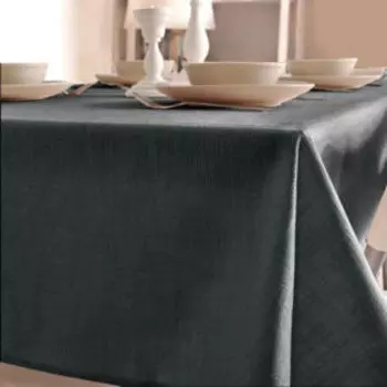 Скатерть, 180х150 см, тефлон, 100% п/э, тёмно-серый
