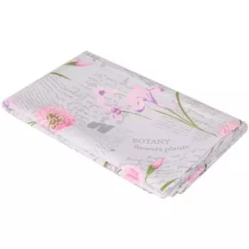 Скатерть Цветы, 150х180 см, рогожка, хлопок