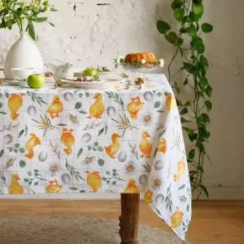 Скатерть Доляна Duckling, 149х180 см, рогожка