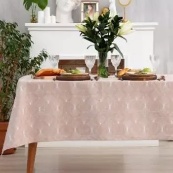 Скатерть Доляна Geometry, 144х180 см, хлопок 164 г/м2