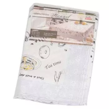 Скатерть F-288 WH/B, 152х228 см, ПВХ