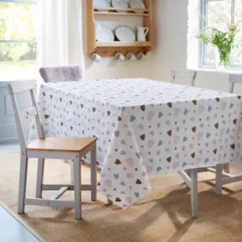 Скатерть FeeliingsShop С любовью, 120х145 см, рогожка, хлопок 200г/м2