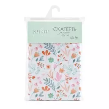 Скатерть FeelingsShop Summer tale, 120х145 см, рогожка, хлопок 200г/м2