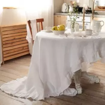 Скатерть Этель Ivory, 150х116 см, лен 170 гр/м2